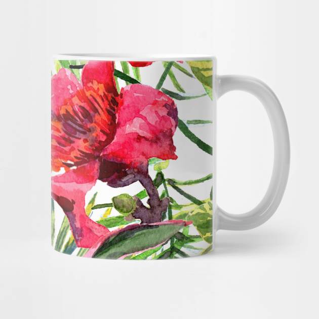 Seamless tropical flower by Olga Berlet